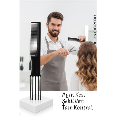 Bayan Kuaförü Saç Kesim Tarağı - Profesyonel Kuaför Saç Kesim Tarağı | Krepe Bayan Kuaförü Saç Kesim Tarağı - Profesyonel Kuaför Saç Kesim Tarağı | Krepe