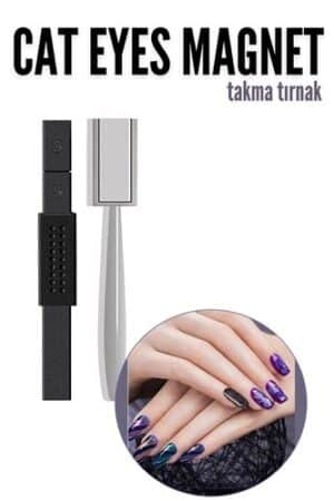 Cat Eyes Tırnak Mıknatısı – 3D Efektli Manyetik Takma Tırnak Sanatı İçin Profesyonel Set. Ev Ürünleri ve Ev Ürünleri.