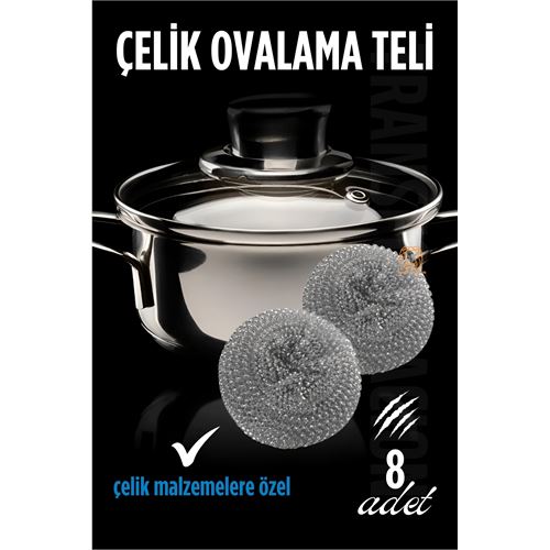 Çelik Bulaşık Ovalama Teli 8 Adet. Mutfak Ürünleri ve Bulaşık Yardımcıları. Çelik Bulaşık Ovalama Teli 8 Adet. Mutfak Ürünleri ve Bulaşık Yardımcıları.