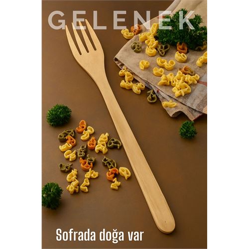 Doğal Gürgen Ağacı Servis Çatalı – 25 cm Doğal Gürgen Ağacı Servis Çatalı – 25 cm