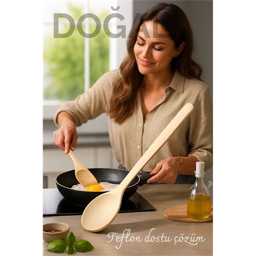 Doğal Gürgen Ahşap Servis Kaşığı – 20 cm Doğal Gürgen Ahşap Servis Kaşığı – 20 cm