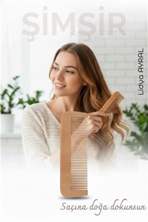 Doğal Şimşir Ahşap Tarak – 16 cm