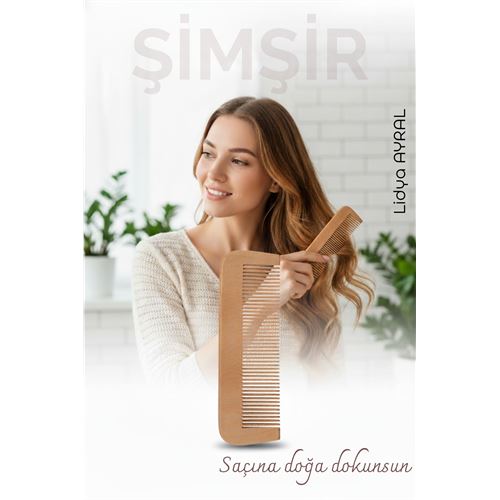 Doğal Şimşir Ahşap Tarak – 16 cm Doğal Şimşir Ahşap Tarak – 16 cm