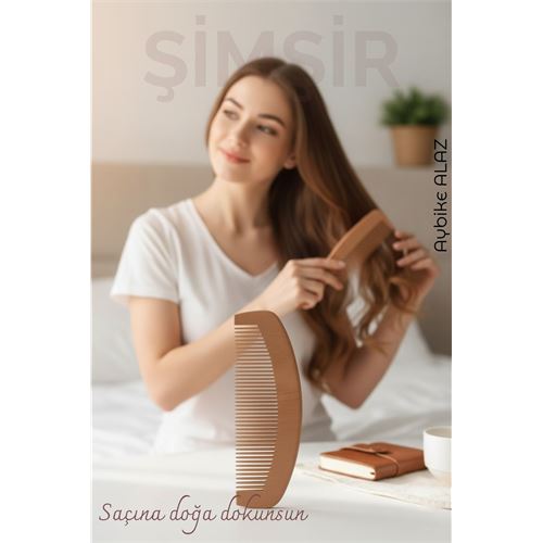 Doğal Şimşir Ahşap Tarak – 16 cm Doğal Şimşir Ahşap Tarak – 16 cm