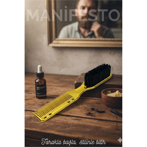 Gold Sakal Bıyık Tarama Fırçası Sakal Bıyık Tarama Fırçası Çift Taraflı Sakal Tarak ve Fırça – Şekillendirici Gold Sakal Bıyık Tarama Fırçası Sakal Bıyık Tarama Fırçası Çift Taraflı Sakal Tarak ve Fırça – Şekillendirici