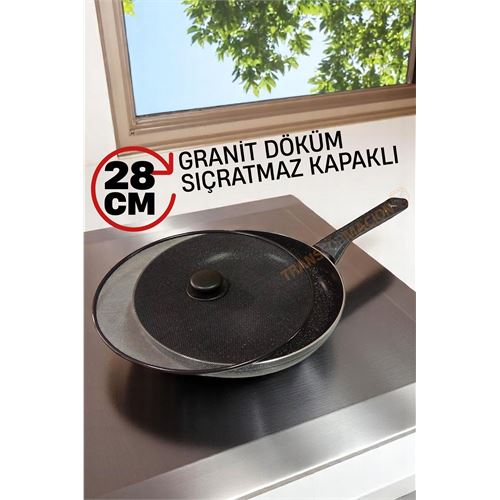 Granit Döküm Tava Yağ Sıçratmaz Kapaklı -Yapışmaz Taban 28 Cm. Mutfak Ürünleri ve Tencere ve Tavalar. Granit Döküm Tava Yağ Sıçratmaz Kapaklı -Yapışmaz Taban 28 Cm. Mutfak Ürünleri ve Tencere ve Tavalar.