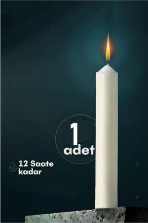 Klasik Mum1 Adet - Kokusuz Mum. Ev Ürünleri ve Ev Ürünleri.