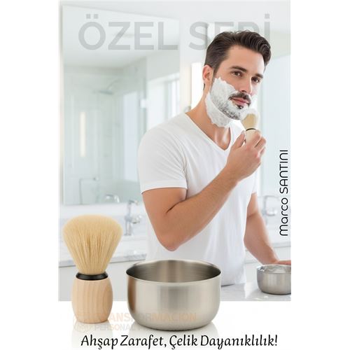 Klasik Tıraş Seti – Ahşap Saplı Fırça & 304 Paslanmaz Çelik Tıraş Tası. Kişisel Ürünler ve Tıraş Ürünleri. Klasik Tıraş Seti – Ahşap Saplı Fırça & 304 Paslanmaz Çelik Tıraş Tası. Kişisel Ürünler ve Tıraş Ürünleri.