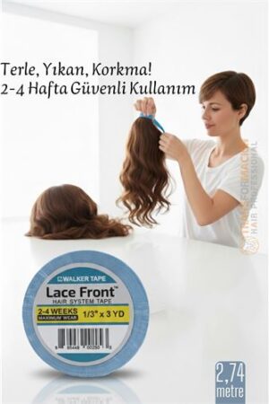 Protez Saç Bandı - 2-4 Haftalık Peruk Bandı Walker Tape Lace Front 1cmx2.75  metre. Kişisel Ürünler ve Kişisel Ürünler.