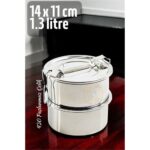 Sefer Tası Yemek Kabı Paslanmaz Çelik 2 Katlı 14 cm 1.3 LİTRE . Oto-Hırdavat ve Oto ve Hırdavat Ürünleri.