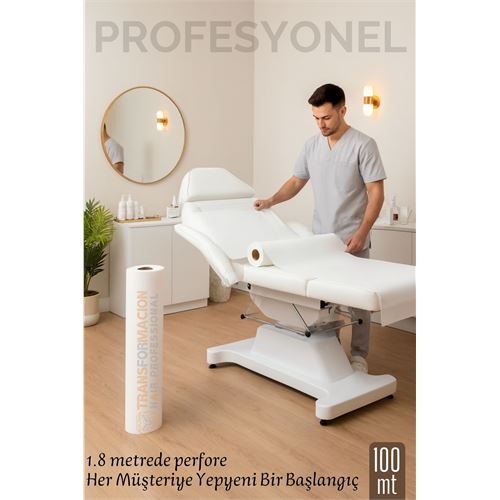 Tek Kullanımlık 60 cm x 100 m 1.80 mt Perforeli Sedye Örtüsü – Muayene ve Güzellik Salonları İçin. Kuaför Berber ve Kuaför Malzemeleri. Tek Kullanımlık 60 cm x 100 m 1.80 mt Perforeli Sedye Örtüsü – Muayene ve Güzellik Salonları İçin. Kuaför Berber ve Kuaför Malzemeleri.