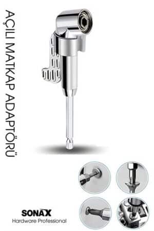105° Açılı Matkap Adaptörü Seti – 1/4” Hex Şaftlı. Oto-Hırdavat ve Oto ve Hırdavat Ürünleri.