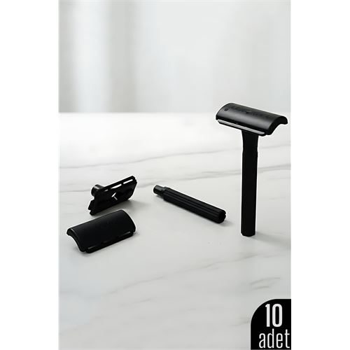 10'lu Şık Siyah Plastik Tıraş Aleti – Manuel Tıraş Bıçağı 10'lu Şık Siyah Plastik Tıraş Aleti – Manuel Tıraş Bıçağı