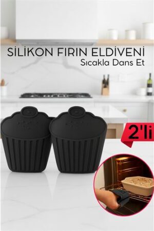 2 li Isıya Dayanıklı Silikon Fırın Eldiveni – Profesyonel Mutfak Koruması. Ev Ürünleri ve Ev Ürünleri.