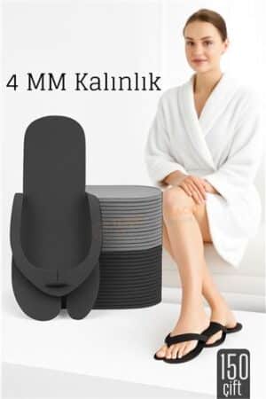 4 MM Kalın Tek Kullanımlık Spa Otel  Pedikür Terliği  150 Çift. Kişisel Ürünler ve Kişisel Ürünler.