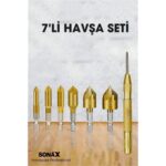 7'li Profesyonel Havşa Matkap Ucu Seti - HSS Titanyum Kaplı ve Otomatik Nokta Zımba . Oto-Hırdavat ve Oto ve Hırdavat Ürünleri.