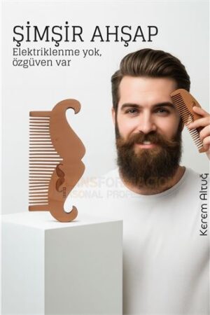 Ahşap Sakal ve Bıyık Tarağı – Antistatik Şimşir Tarak. Kuaför Berber ve Kuaför Malzemeleri.