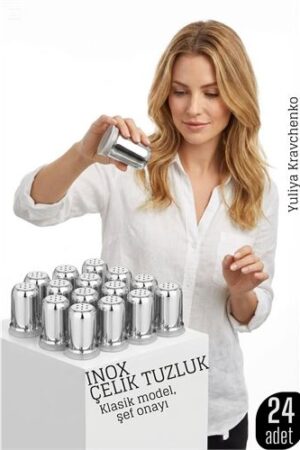 Inox Mini Tuzluk - 24 LÜ SET Paslanmaz Çelik – 6x3
