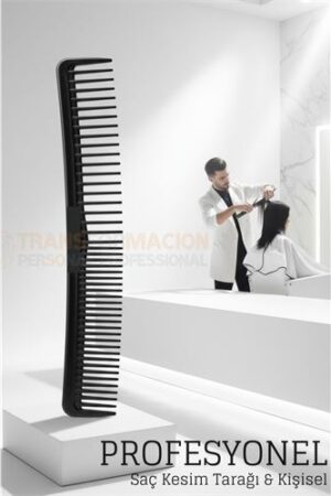 Kuaför Saç Kesim Tarağı - Profesyonel Eğimli Tasarım Berber Kesim Tarağı. Kişisel Ürünler ve Kişisel Ürünler.