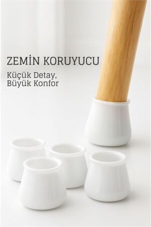 Silikonlu Sandalye Ayak Koruyucu – Sessiz ve Çiziksiz Kullanım