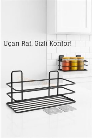 Yapışkanlı Duvar Rafı – Baharat Rafı