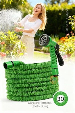 30 Metre Premium Uzayabilen Bahçe Hortumu - 7 Fonksiyonlu Başlık ve Esnek Tasarım. Ev Ürünleri ve Ev Ürünleri.
