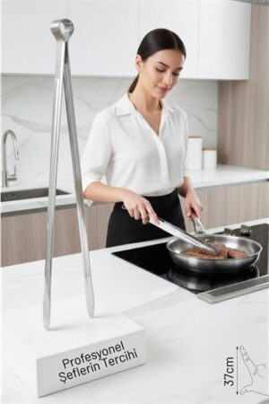 37 cm XXL Izgara Maşası – Paslanmaz Çelik