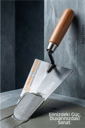 Çelik Sıvacı Malası 17.5 cm - Ultra Dayanıklı Ergonomik Saplı Premium Mala. Oto-Hırdavat ve Oto ve Hırdavat Ürünleri.