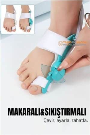 Makaralı Ayarlanabilir Mekanizmalı Bunyo n Düzeltici - Ortopedik Gece ve Gündüz Ateli. Kişisel Ürünler ve Kişisel Ürünler.