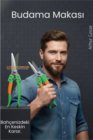 Paslanmaz Çelik Budama ve Bağ Makası – Ergonomik Titanyum Kaplama Profesyonel Bahçıvan Serisi. Ev Ürünleri ve Ev Ürünleri.