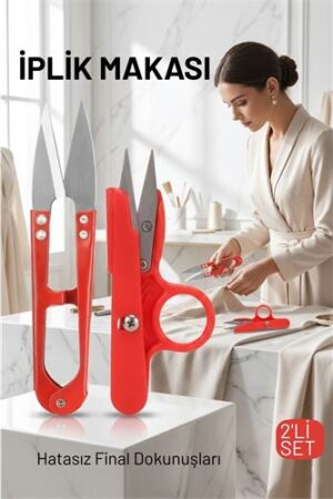 Premium 2’li Profesyonel İplik Tiftik Makası Seti - Çelik Hassas Nakış Snips. Kişisel Ürünler ve Kişisel Ürünler.