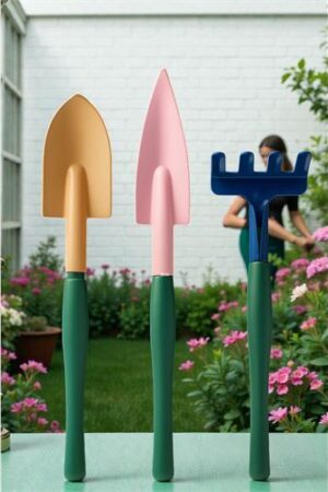 Premium 3’lü Hobi Bahçe Seti – Renkli Metal El Küreği ve Tırmık Takımı – Garden Pro Edition. Kuaför Berber ve Kuaför Malzemeleri.
