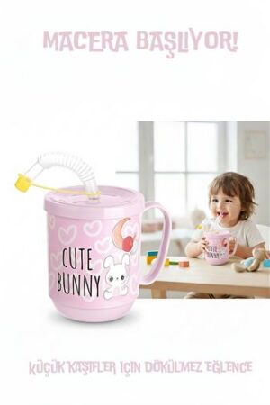 Premium Pipetli Çocuk Bardağı 350 ml -Alıştırma Bardağı ve Suluk. Kişisel Ürünler ve Kişisel Ürünler.