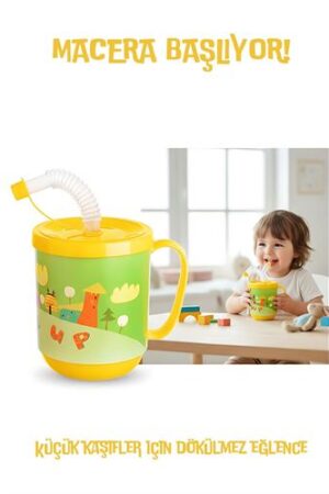Premium Pipetli Çocuk Bardağı 350 ml -Alıştırma Bardağı ve Suluk. Kişisel Ürünler ve Kişisel Ürünler.