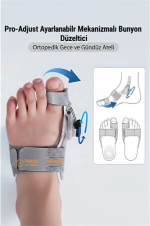 Pro-Adjust Ayarlanabilir Mekanizmalı Bunyo n Düzeltici - Ortopedik Gece ve Gündüz Ateli. Kişisel Ürünler ve Kişisel Ürünler.