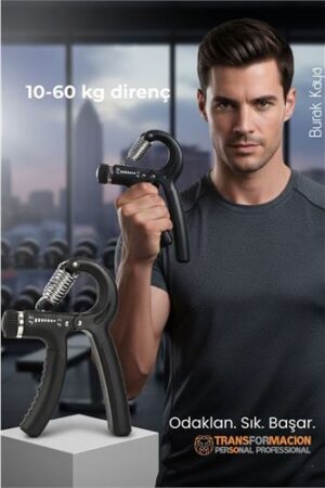 ProGrip Ayarlanabilir Profesyonel El Yayı 10-60 Kg | Paslanmaz Çelik Bilek Güçlendirici. Kişisel Ürünler ve Kişisel Ürünler.