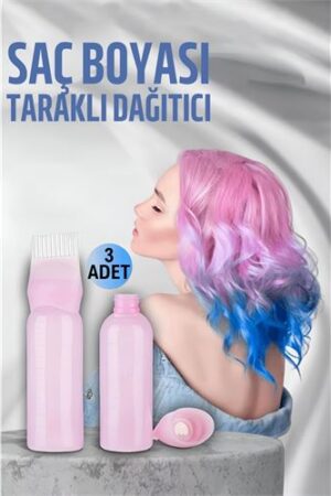 Saç Boyası Eşit Dağıtım Taraklı Şişe Doldurulabilir Aplikatör 3 ADET. Oto-Hırdavat ve Oto ve Hırdavat Ürünleri.