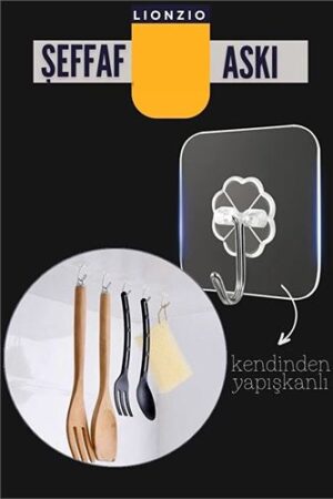 Şeffaf Yapışkanlı Askı