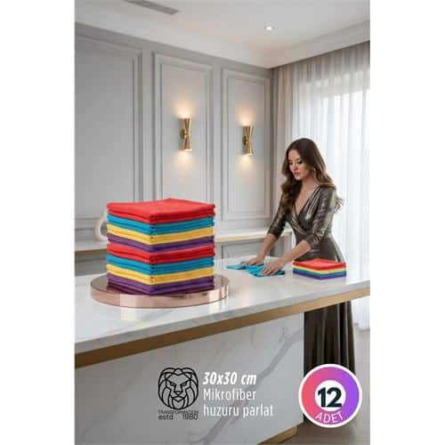 12'li Lüks Mikrofiber Bez Seti: İz Bırakmayan Ultra Emici. Mutfak Ürünleri ve Mutfak Ekipmanları. 12'li Lüks Mikrofiber Bez Seti: İz Bırakmayan Ultra Emici. Mutfak Ürünleri ve Mutfak Ekipmanları.