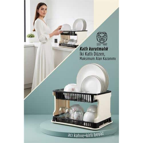 2 Katlı Rattan Dokulu Lüks Bulaşıklık - Kirli Beyaz & Acı Kahve Modern Düzenleyici. Ev Ürünleri ve Ev Ürünleri. 2 Katlı Rattan Dokulu Lüks Bulaşıklık - Kirli Beyaz & Acı Kahve Modern Düzenleyici. Ev Ürünleri ve Ev Ürünleri.