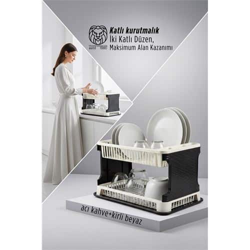 2 Katlı Rattan Dokulu Lüks Bulaşıklık - Kirli Beyaz & Acı Kahve Modern Düzenleyici. Ev Ürünleri ve Ev Ürünleri. 2 Katlı Rattan Dokulu Lüks Bulaşıklık - Kirli Beyaz & Acı Kahve Modern Düzenleyici. Ev Ürünleri ve Ev Ürünleri.