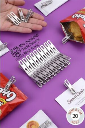 20'li Set Premium Metal Mini Mandal - 5 cm Çok Amaçlı Sunum
