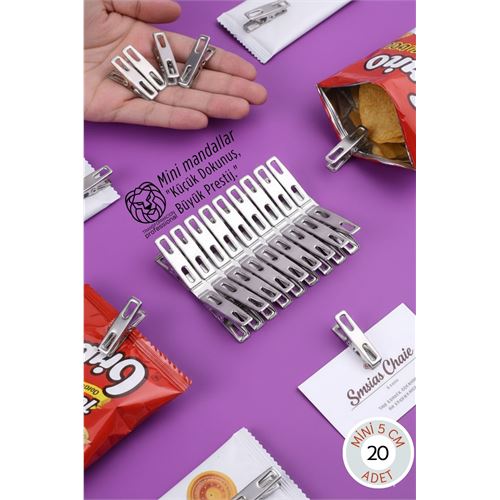 20'li Set Premium Metal Mini Mandal - 5 cm Çok Amaçlı Sunum 20'li Set Premium Metal Mini Mandal - 5 cm Çok Amaçlı Sunum