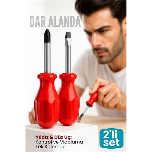 2'liTopaç Tornavida Seti: Avuçiçi Mini Yıldız ve Düz Uçlu Kısa Şaft Ufak Vidalama Anahtarı. Oto-Hırdavat ve Oto ve Hırdavat Ürünleri. 2'liTopaç Tornavida Seti: Avuçiçi Mini Yıldız ve Düz Uçlu Kısa Şaft Ufak Vidalama Anahtarı. Oto-Hırdavat ve Oto ve Hırdavat Ürünleri.