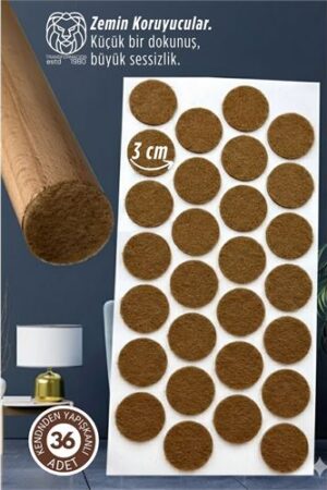 36 Adet Kendinden Yapışkanlı 3x3 cm Premium Zemin Koruyucu Keçe Seti. Mutfak Ürünleri ve Mutfak Ekipmanları.