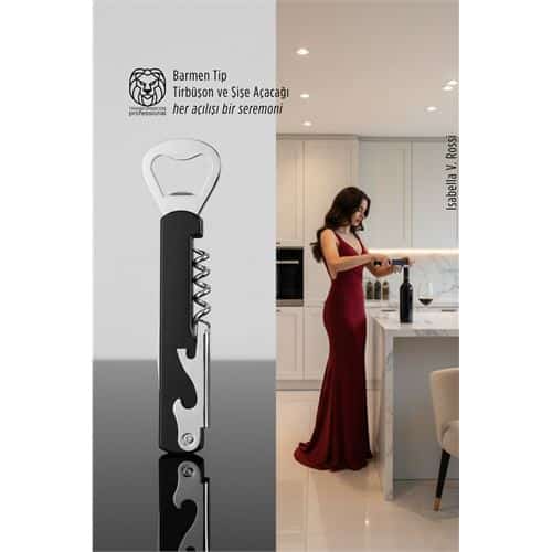 Barmen Tip Çelik Profesyonel Tirbüşon ve Şişe Açacağı Kombine Set. Mutfak Ürünleri ve Mutfak Ekipmanları. Barmen Tip Çelik Profesyonel Tirbüşon ve Şişe Açacağı Kombine Set. Mutfak Ürünleri ve Mutfak Ekipmanları.