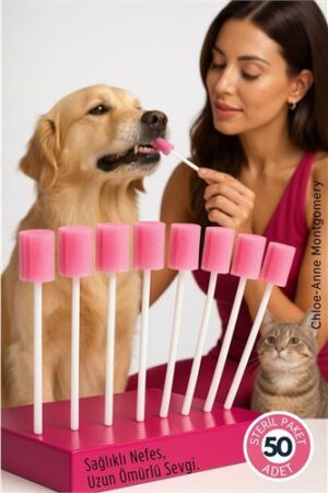 Chloe-Anne Serisi 50'liKedi & Köpek Diş Temizleme ve Profesyonel Ağız Bakım Swabı. Kuaför Berber ve Kuaför Malzemeleri.
