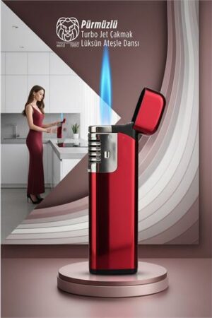 Pürmüzlü Torch Çakmak: Rüzgara Dirençli Turbo Jet Alev & Lüks Tasarım Mutfak Çakmağı. Mutfak Ürünleri ve Mutfak Ekipmanları.