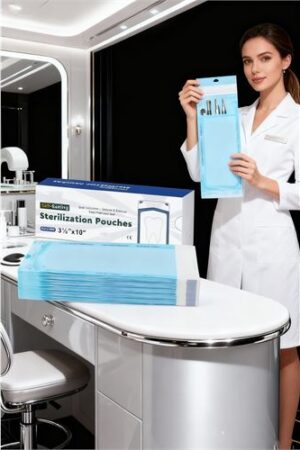 Sterilizasyon Poşeti 600 Adet - Otoklav Kendinden Yapışkanlı Medikal Poşet 9x26 cm. Kuaför Berber ve Kuaför Malzemeleri.
