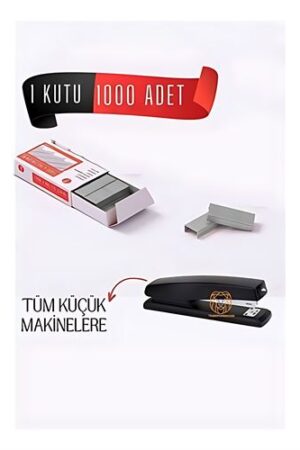 1 Kutu 1000 Adet Küçük Zımba Teli . Oto-Hırdavat ve Oto ve Hırdavat Ürünleri.